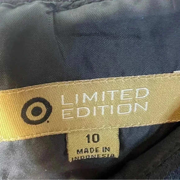 Target limited  Editionblack collared shaded geometric jacquard dress size 10 - Picture 5 of 5